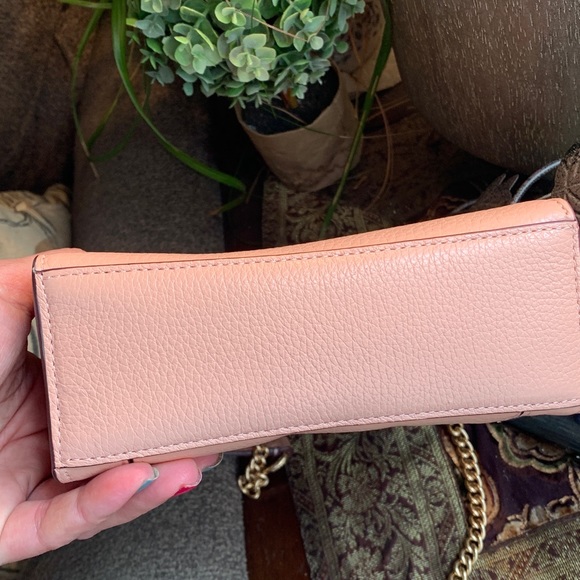 Authentic COACH Pebbled leather/Snakeskin embossed top handle crossbody/Satchel - Picture 3 of 13